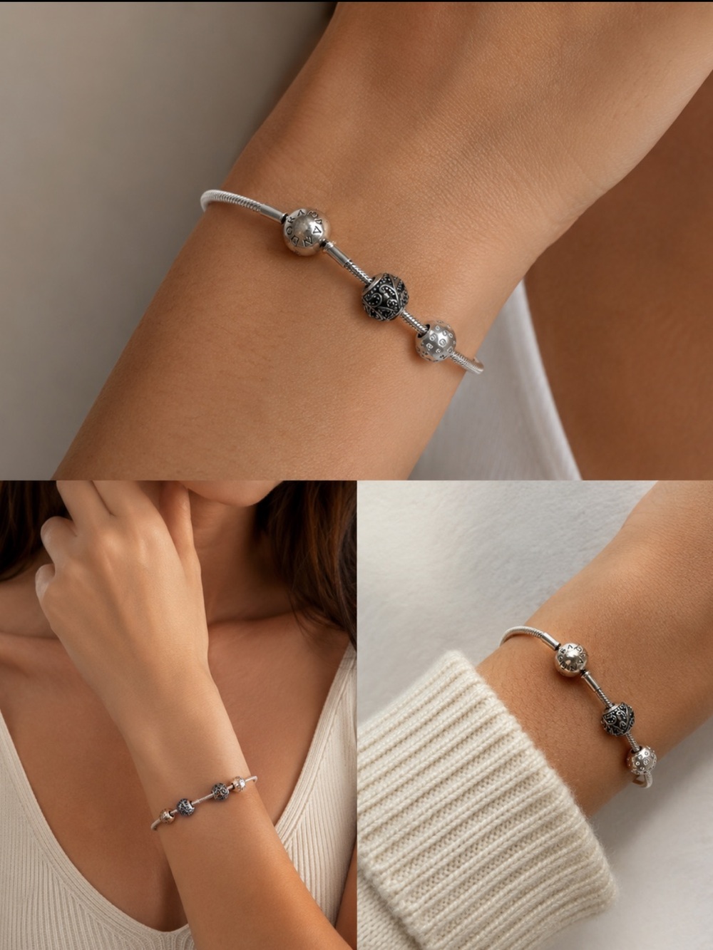 Authentic Pandora Bracelet with Charms